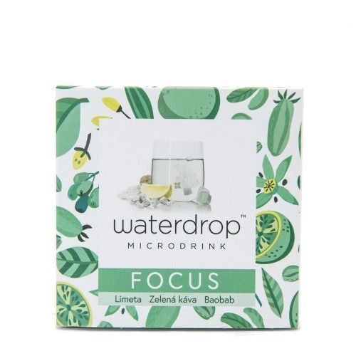 Waterdrop FOCUS (limeta / zelená káva / baobab)  microdrink  12 kapslí