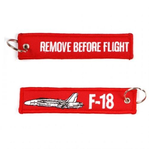 Přívěsek na klíče Fostex Remove before flight F-18