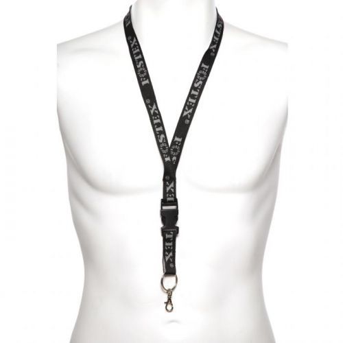 Popruh kolem krku Fostex Logo - černý