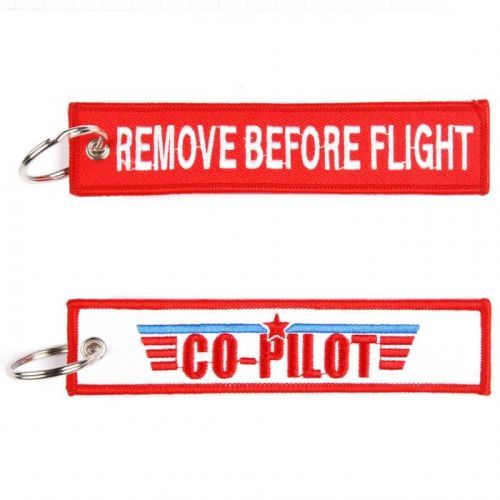 Přívěsek na klíče Fostex Remove before flight Co-pilot