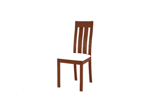 Jídelní dřevěná židle DADO – masiv buk, třešeň, béžový potah