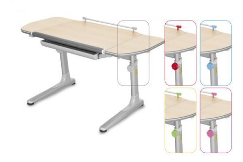 Dětský rostoucí stůl Mayer PROFI 3 32P3 54 TW – 5 barev, deska javor, 116×57–75×66