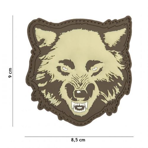 Gumová nášivka 101 Inc Wolf - coyote