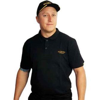 SPORTEX Classic Polokošile s logem - černá vel.M