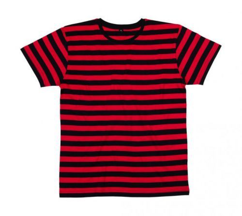 Pruhované triko Mantis Lines - černé-červené