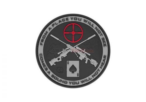 Gumová nášivka Jackets to Go Sniper - šedá