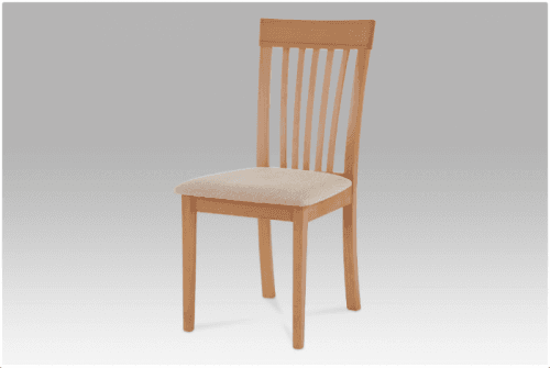 Jídelní dřevěná židle CREMA – buk, béžový potah