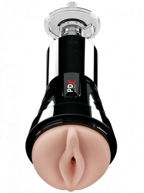 Sací a vibrační umělá vagina PDX Cock Compressor Vibrating Stroker