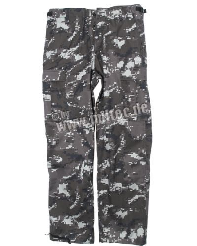 Kalhoty Mil-Tec BDU Ranger - black digital