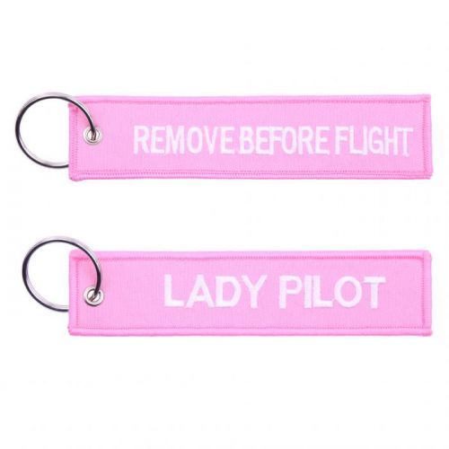 Přívěsek na klíče Fostex Remove before flight Lady Pilot