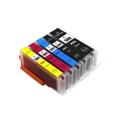 Canon CLI-581XXL Bk, C,M,Y + PGI-580XXLBk multipack kompatibilní cartridge