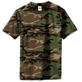 Maskáčové tričko Anvil - woodland