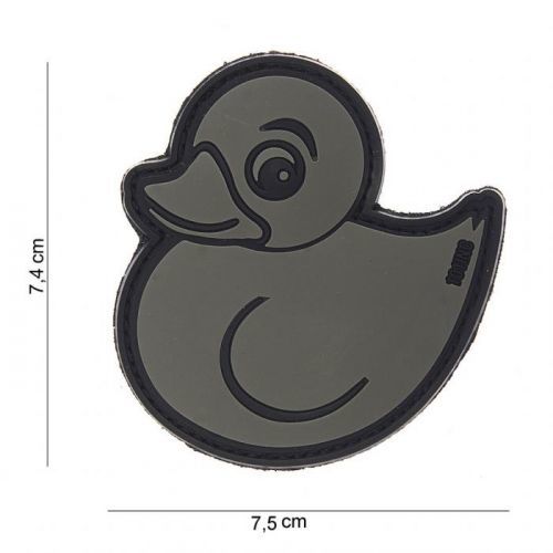 Gumová nášivka 101 Inc Duck - šedá