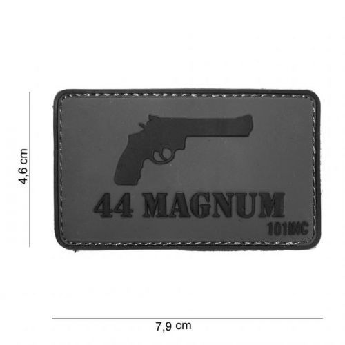 Gumová nášivka 101 Inc zbraň 44 MAGNUM