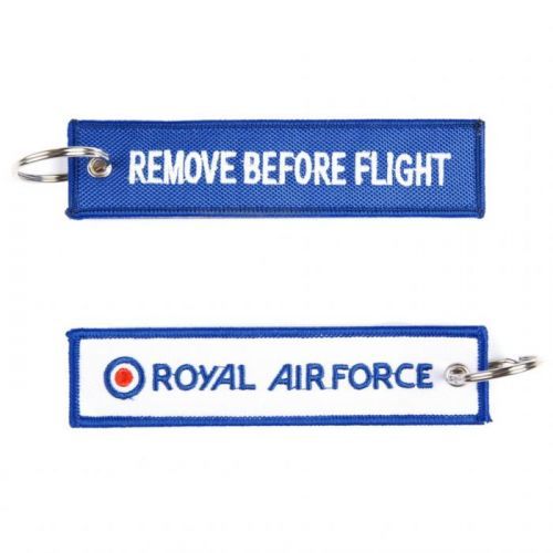 Přívěsek na klíče Fostex Remove before flight Royal Air Force