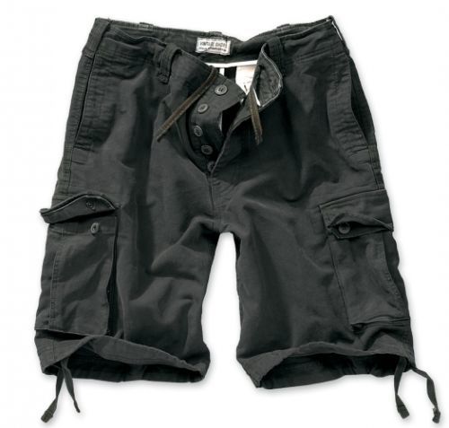 Krátké kalhoty Vintage - černé, XXL