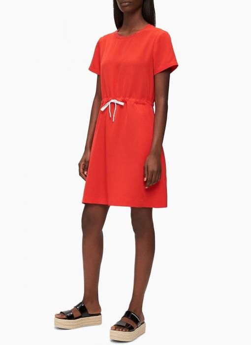 Dámské červené šaty Calvin Klein