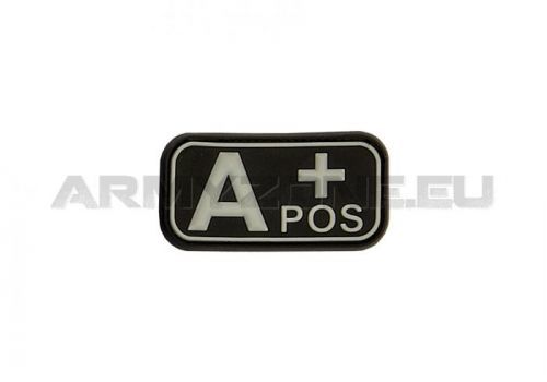 Gumová nášivka Jackets to Go krev A POS - černá