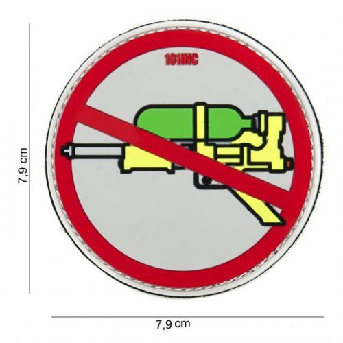 Gumová nášivka 101 Inc Super Soaker - červená