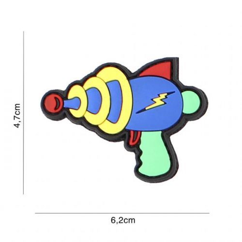 Gumová nášivka 101 Inc Spacegun - modrá