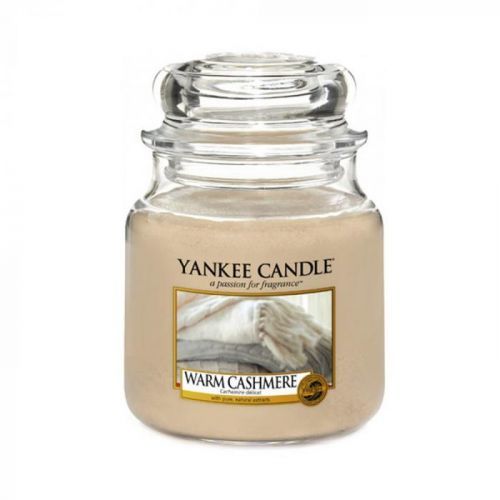Yankee Candle Warm Cashmere Vonná Classic střední svíčka sklo 411 g