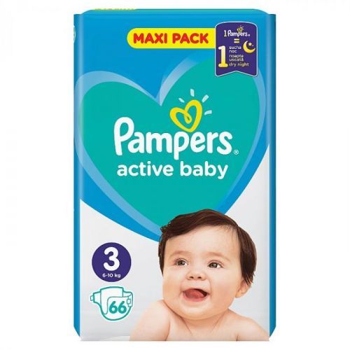 Pampers Active Baby Maxi Pack S3  68 ks