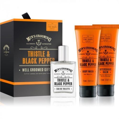 Scottish Fine Soaps Men´s Grooming Thistle & Black Pepper kosmetická sada I.