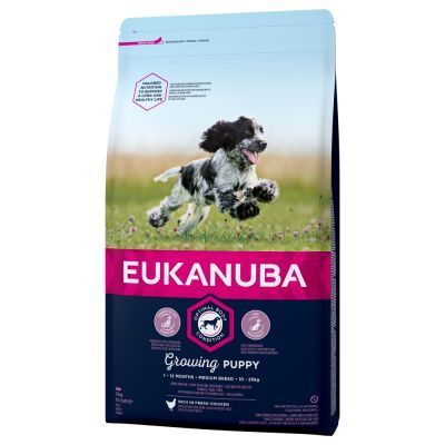 Eukanuba Growing Puppy Medium Breed Kuřecí - 3 kg