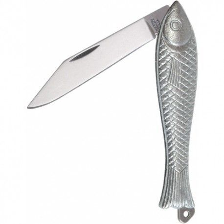 Nůž skládací - Mikov rybička stříbrná