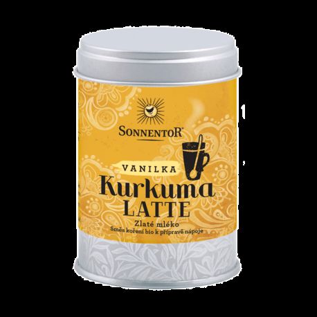Kurkuma Latte,  bio vanilka