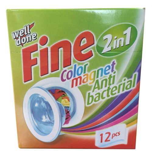 Well Done Fine antibakteriální ubrousky pohlcující barvu 12 ks