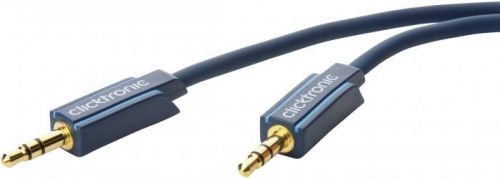 Jack audio kabel clicktronic 70482, 10 m, modrá