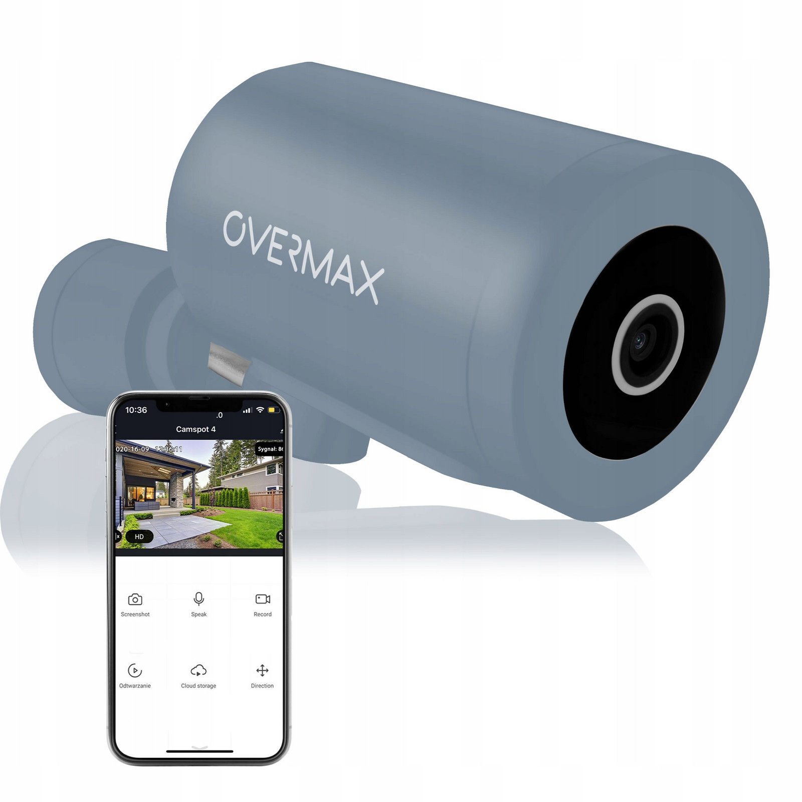 Venkovní kamera Otočný Pohybový senzor 4 Mpx 2560x1440 Alarm Wi-fi Led