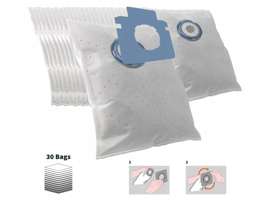 30 sáčků z mikrovlákna Hoover H Energy 300 , 320 ,