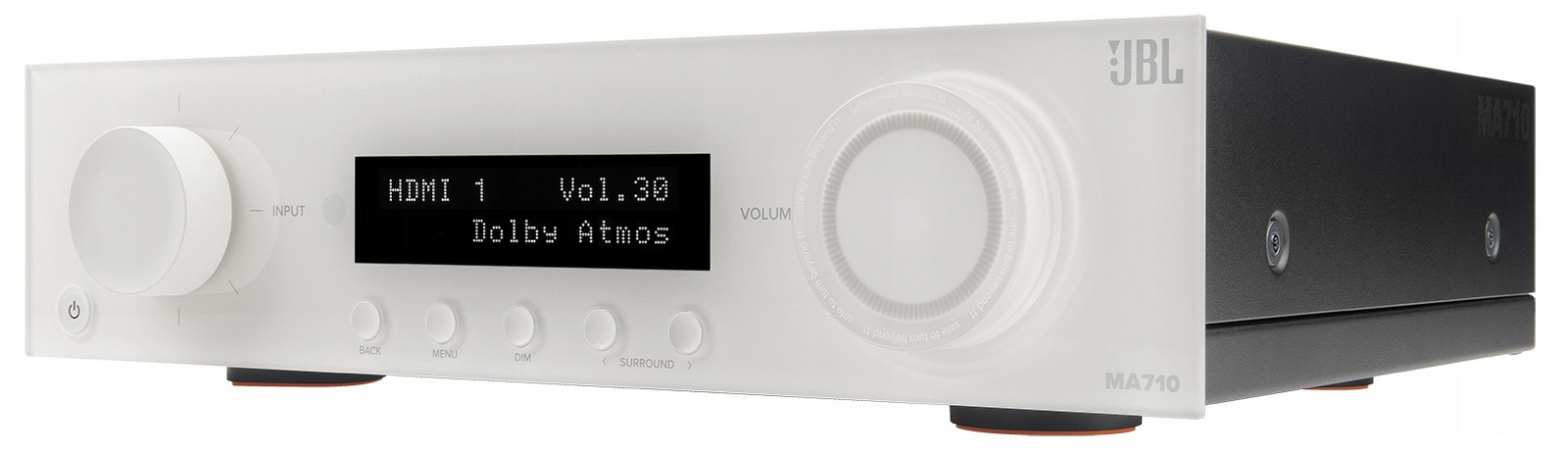 Jbl MA710 White 8K eARC Chromecast AirPlay2 7.2 Atmos Senzace