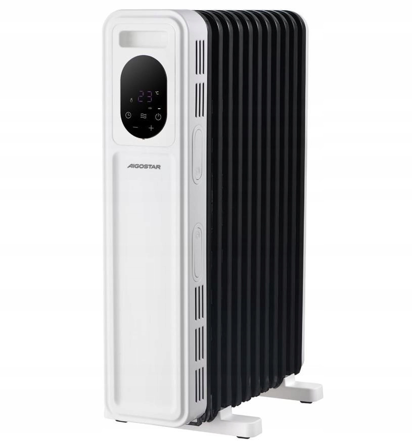 Aigostar 13dílný olejový radiátor, 2500 W, Led kontrolní obrazovka