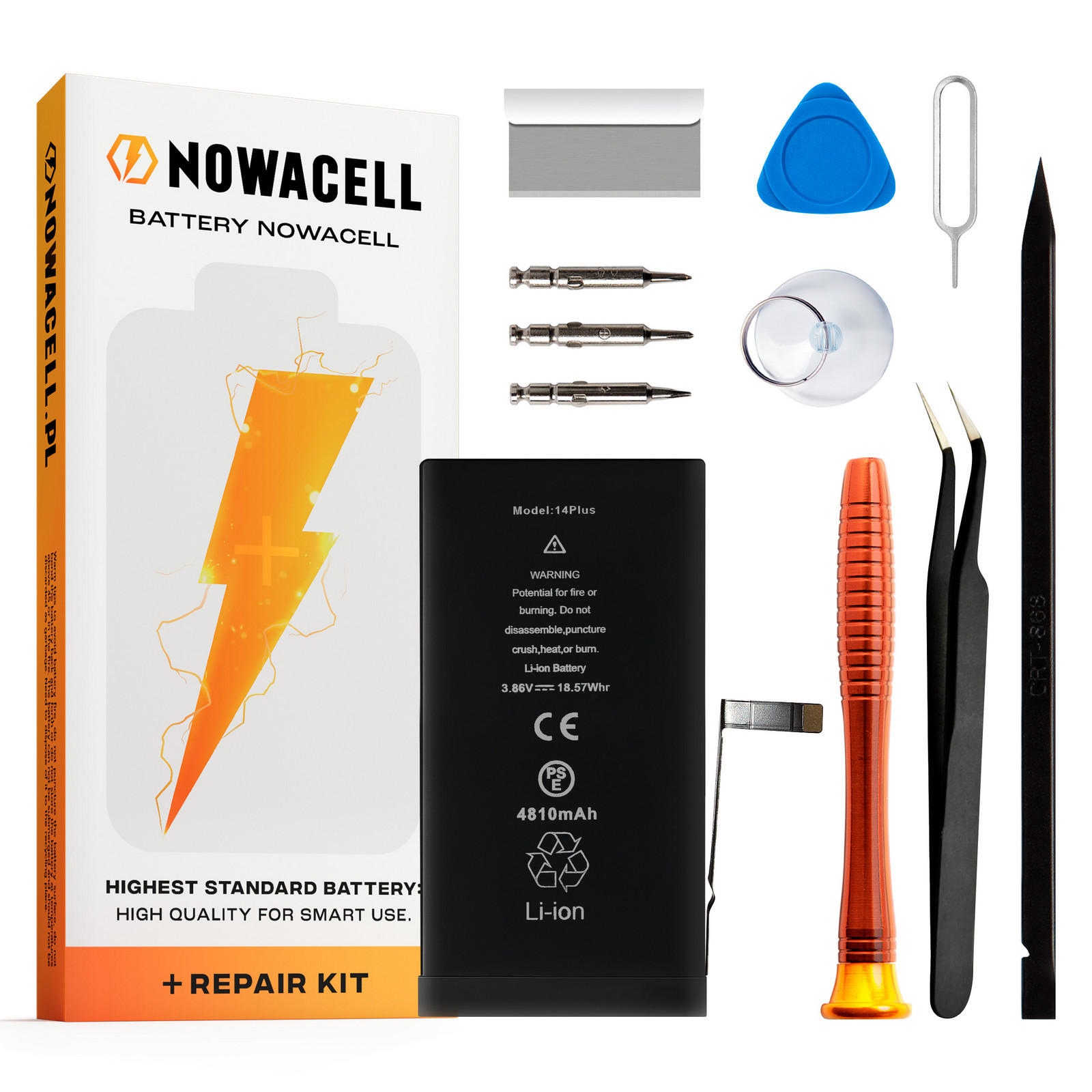 Baterie pro iPhone 14 Plus Větší Kapacita 4810mAh Opravná sada