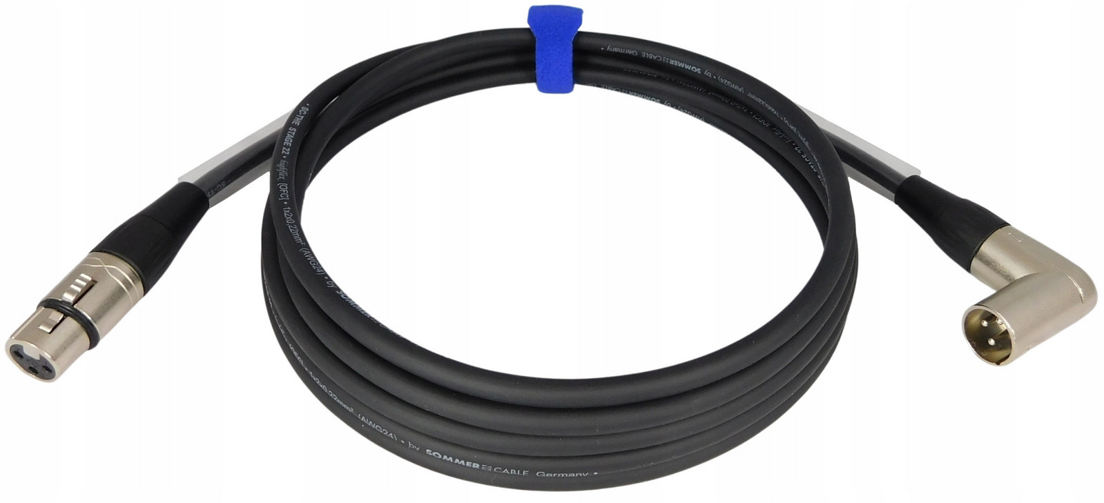 Kabel Sommer Roxtone Úhlový Xlr Mikrofonní Kabel 7,5m