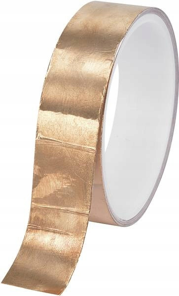 BLACHA0.05CU_025-33 Měděná páska 0.05mm, samolepicí 25mmx33m -33mb