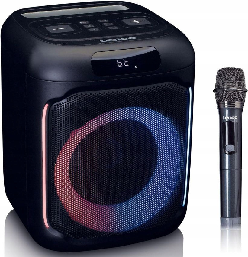 Reproduktor Lenco PA-100 Aux Bluetooth Usb Karaoke Led Mikrofon 100W