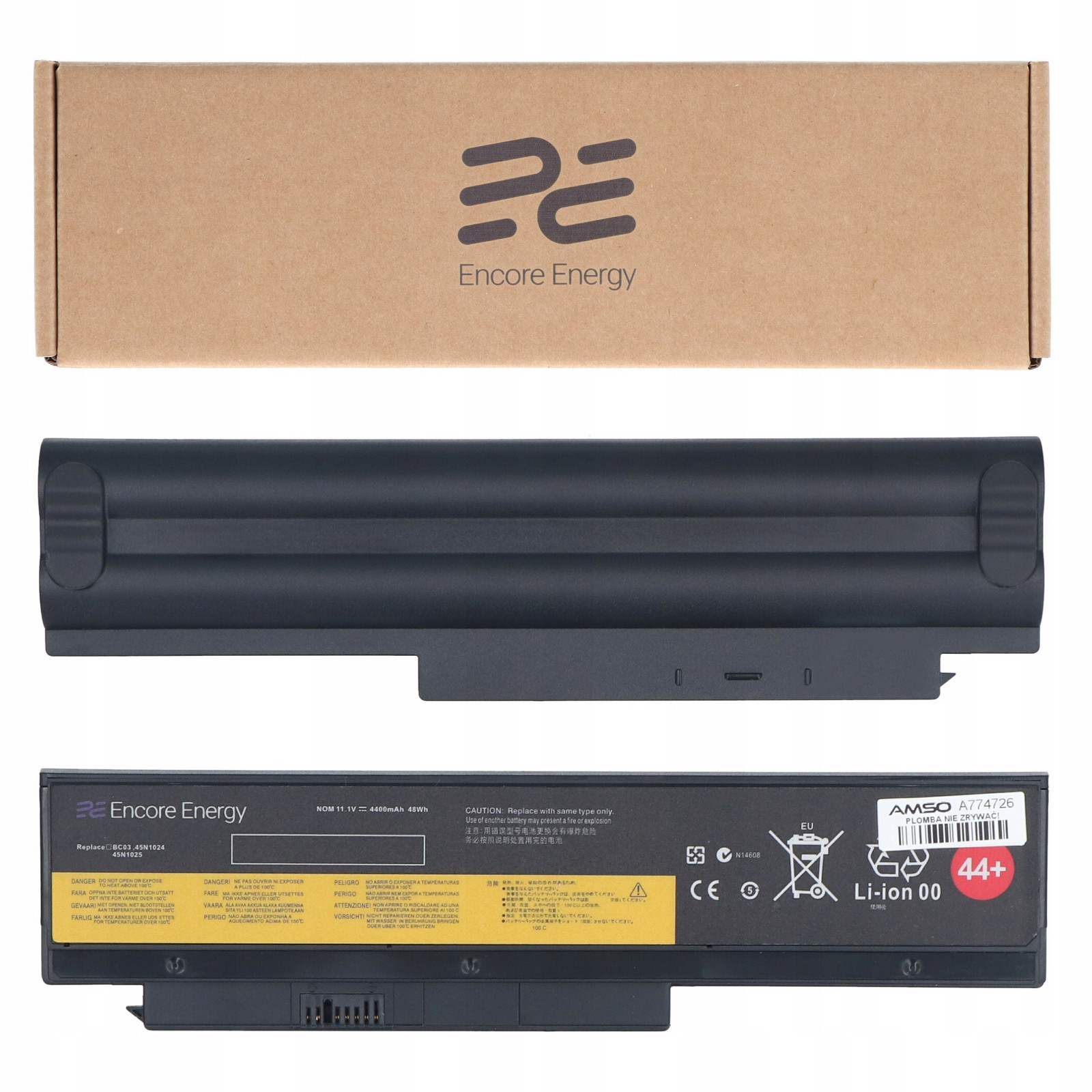 Baterie 45N1025 pro Lenovo ThinkPad x220 x220i x230 4300mAh Encore Energy