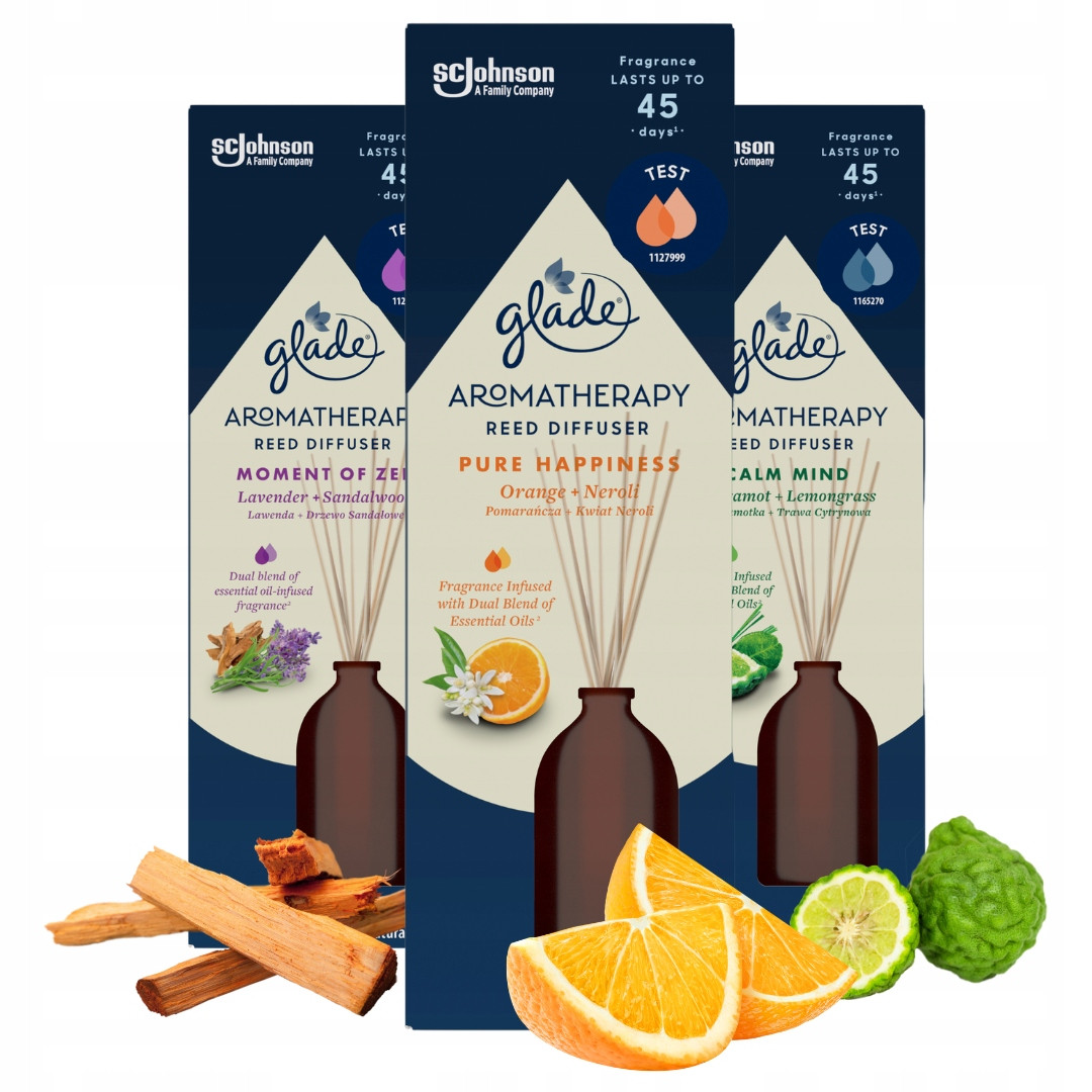 Glade Vonné tyčinky Aromatherapy Sada 80ml 3 ks