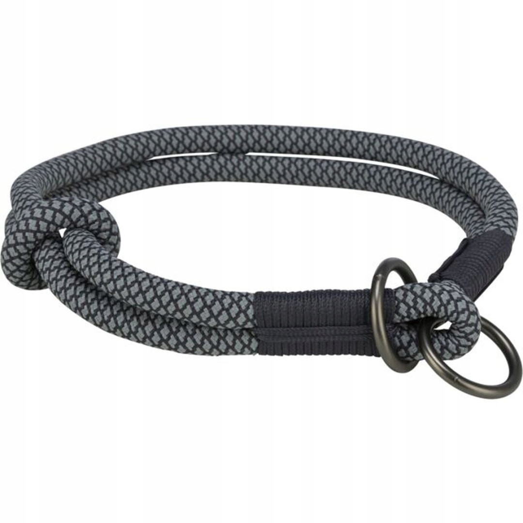 Výcvikové obojky pro psy Trixie Soft Rope Černá Šedá S 35 cm