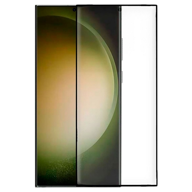 Screen Glass Protector Samsung S918 Galaxy S23 Ultra 5D Full Glue Ceramic černé 1034819