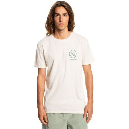 Triko Quiksilver Gone Words S/S - Bílá - M