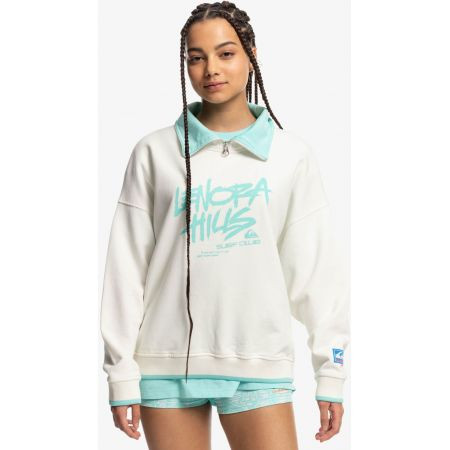 Mikina Quiksilver Lenora Half Zip Wms - Bílá - M