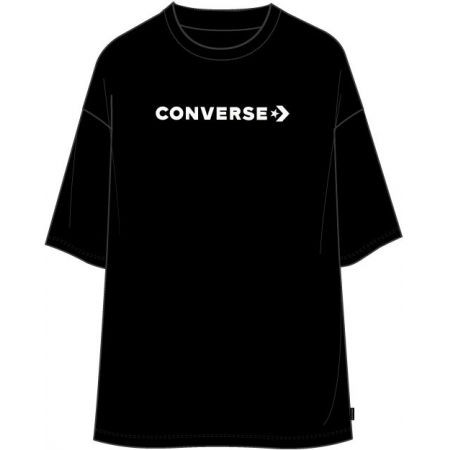 Triko Converse Oversized Wordmark Wms - Černá - M