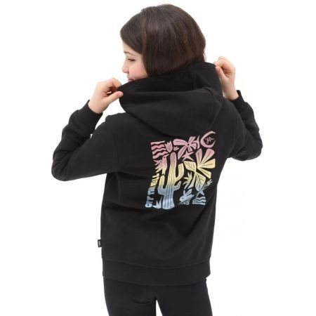 Mikina Vans Little Lizzie Zip Hoodie Kid - Černá - S