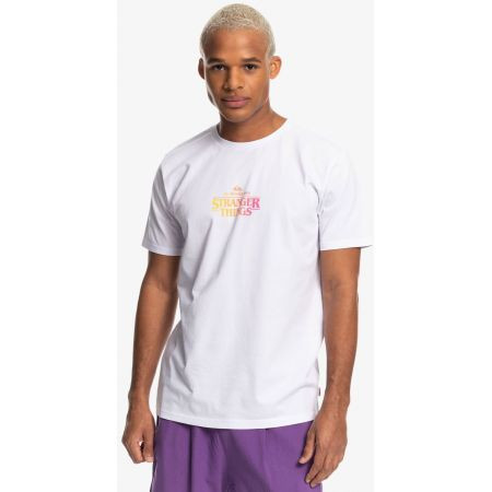 Triko Quiksilver Quik X Stranger Things - Bílá - S