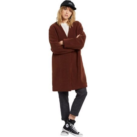 Bunda Volcom Pho Fur Coat Wms - Hnědá - Xs